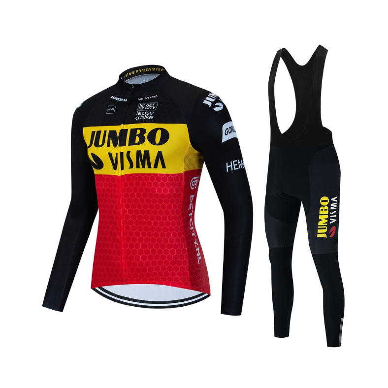 Jumbo Visma | Langarm-Professionelles Radsport-Set