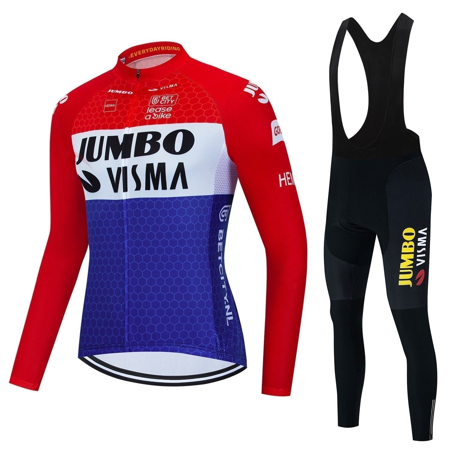 Jumbo Visma | Langarm-Professionelles Radsport-Set