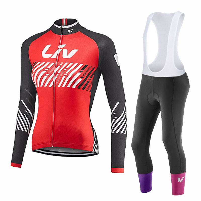 LIV V2 | PRO Damen Winter-Radsport-Set mit Trägerhosen